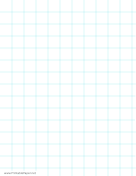 Three-Quarters Inch Graph Paper paper