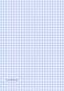 Graph Paper - Light Blue - Three Quarter Inch Grid - A4 paper