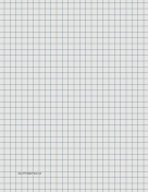 Graph Paper - Light Gray - Three Quarter Inch Grid paper