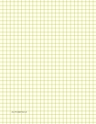 Graph Paper - Light Yellow - Three Quarter Inch Grid paper