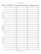 To Do List By Class paper