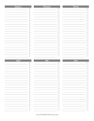 To Do List January-June paper