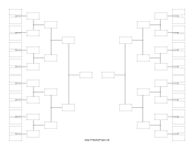 Tournament Brackets - 32 Teams paper