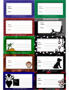 Variety Luggage Tags paper