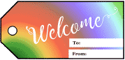 Welcome Gift Tag paper