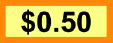 Yard Sale Price Stickers 50 Cents (Rectangle) paper