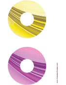 Yellow Purple Strong Software CD-DVD Labels paper