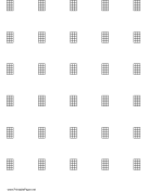 Chord Chart for 4-string instrument on letter-sized paper paper