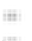 Dot Paper with four dots per inch on A4-sized paper paper