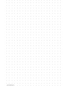 Dot Paper with two dots per inch on ledger-sized paper paper