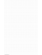 Dot Paper with three dots per inch on ledger-sized paper paper