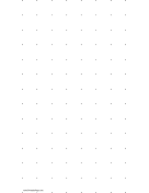 Dot Paper with one dot per inch on legal-sized paper paper