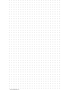 Dot Paper with three dots per inch on legal-sized paper paper