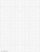 Dot Paper with four dots per inch on letter-sized paper