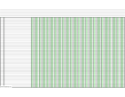 Columnar Paper with twelve columns on ledger-sized paper in landscape orientation paper