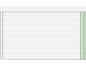 Columnar Paper with one column on ledger-sized paper in landscape orientation paper