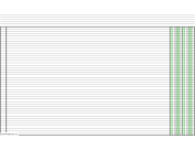 Columnar Paper with two columns on ledger-sized paper in landscape orientation paper