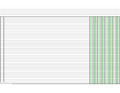 Columnar Paper with four columns on ledger-sized paper in landscape orientation paper