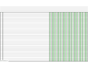 Columnar Paper with seven columns on ledger-sized paper in landscape orientation paper