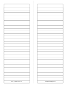 Foldable 2-page tall Note Paper paper