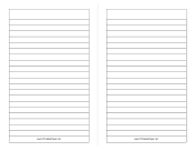 Foldable 2-page Note Paper paper