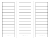 Foldable 3-page Note Paper paper