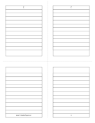 Foldable 4-page Note Paper paper