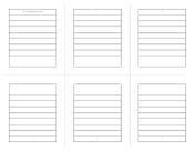 Foldable 6-page Note Paper paper