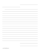 Friendly Letter Template paper
