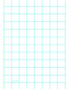 Graph Paper with one line per inch and heavy index lines on A4-sized paper paper