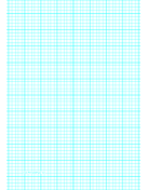 Graph Paper with five lines per inch and heavy index lines on A4-sized paper paper