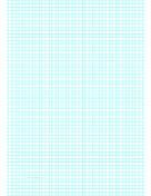 Graph Paper with five lines per inch on A4-sized paper paper