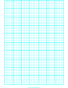 Graph Paper with one line every 2 mm and heavy index lines every fifth line on letter-sized paper paper