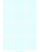 Graph Paper with one line every 6 mm on letter-sized paper paper