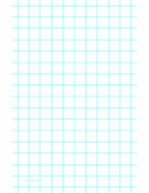 Graph Paper with one line per inch and heavy index lines on ledger-sized paper paper