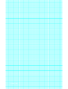 Graph Paper with ten lines per inch and heavy index lines on ledger-sized paper paper