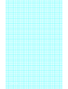 Graph Paper with eight lines per inch and heavy index lines on ledger-sized paper paper