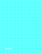 Graph Paper with one line per millimeter and centimeter index lines on letter-sized paper paper