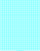 Graph Paper with one line every 2 mm and heavy index lines every fifth line on A4 paper paper