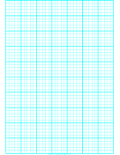 Graph Paper with one line every 2 mm and heavy index lines every fifth line on A4 paper paper