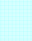 Graph Paper with six lines per inch and heavy index lines on letter-sized paper paper