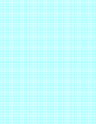 Graph Paper with nine lines per inch on letter-sized paper paper