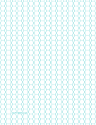 Hexagon and Diamond Graph Paper with 1/4-inch spacing on letter-sized paper paper