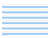 Highlighter Paper - Blue - 6 Lines paper