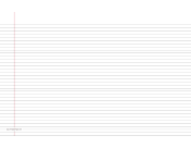 Lined Paper college-ruled on ledger-sized paper in landscape orientation paper