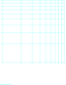 Log-log paper with logarithmic horizontal axis (one decade) and logarithmic vertical axis (one decade) with equal scales on letter-sized paper paper