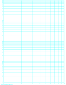Log-log paper with logarithmic horizontal axis (one decade) and logarithmic vertical axis (four decades) on letter-sized paper paper
