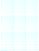 Log-log paper with logarithmic horizontal axis (three decades) and logarithmic vertical axis (three decades) on letter-sized paper paper