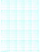 Log-log paper with logarithmic horizontal axis (five decades) and logarithmic vertical axis (five decades) on letter-sized paper paper