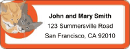 Cat Mailing Labels paper